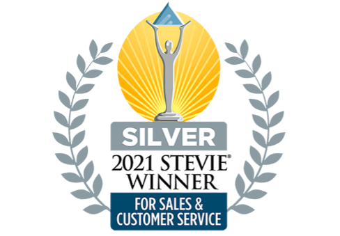 2021 Silver Stevie Winner for Sales & Customer Service  award