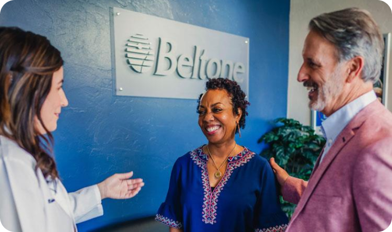 Two people at the Beltone location