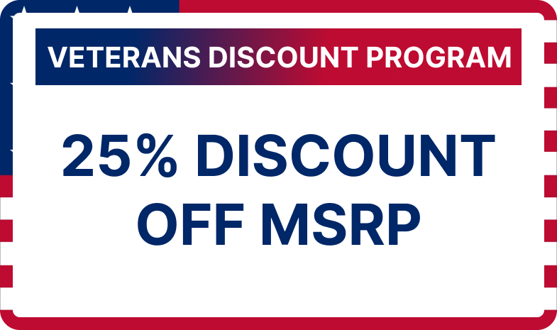 An image advertising a Veteran's Discount of 25% off manufacture's suggested retail price for Beltone hearing aids.